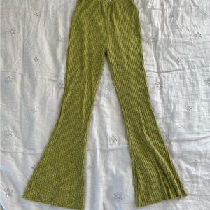 urban outfitters rosie ribbed flare pants